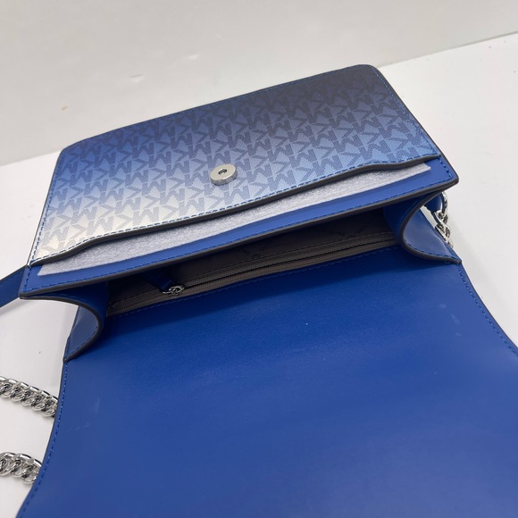 Michael Kors Greenwich Sm Ombré Color-Block Signature Logo Flap Crossbody XBODY - Picture 10 of 16